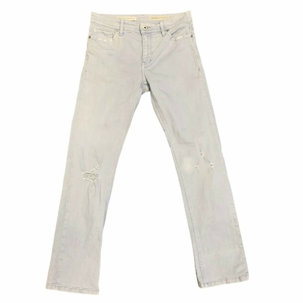 Pilcro and the Letterpress by Anthropologie Slim Straight light wash jeans